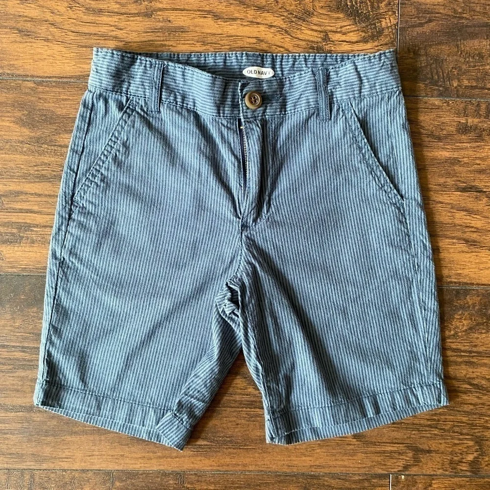 Old Navy, Boys, Striped Shorts, Blue, Size 7